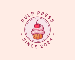 Sweet Cherry Cupcake logo design