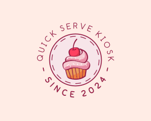 Sweet Cherry Cupcake logo design