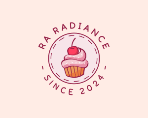 Sweet Cherry Cupcake logo design