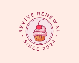 Sweet Cherry Cupcake logo design