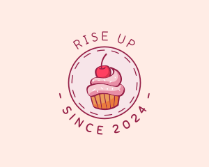 Sweet Cherry Cupcake logo design