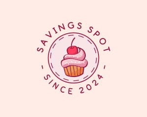 Sweet Cherry Cupcake logo design