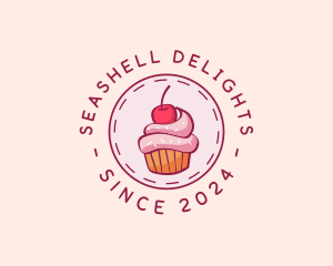 Sweet Cherry Cupcake logo design