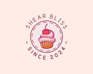 Sweet Cherry Cupcake logo design