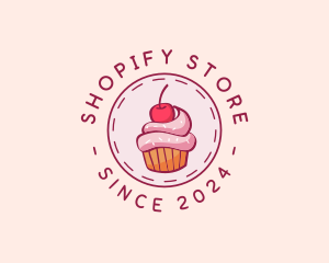 Sweet Cherry Cupcake logo design