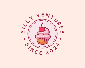 Sweet Cherry Cupcake logo design