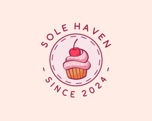 Sweet Cherry Cupcake logo design