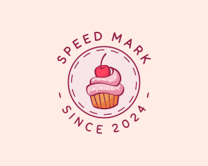 Sweet Cherry Cupcake logo design