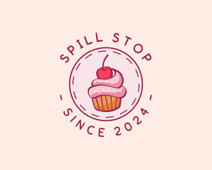 Sweet Cherry Cupcake logo design