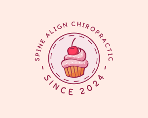 Sweet Cherry Cupcake logo design