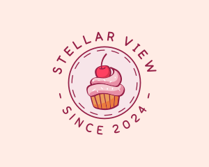 Sweet Cherry Cupcake logo design