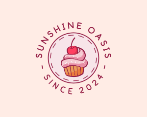 Sweet Cherry Cupcake logo design