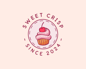 Sweet Cherry Cupcake logo design