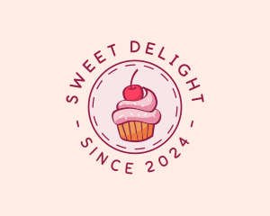 Sweet Cherry Cupcake logo design