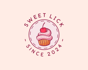 Sweet Cherry Cupcake logo design