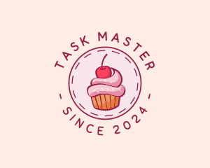 Sweet Cherry Cupcake logo design