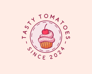 Sweet Cherry Cupcake logo design