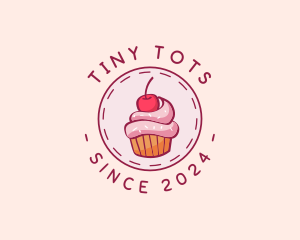 Sweet Cherry Cupcake logo design