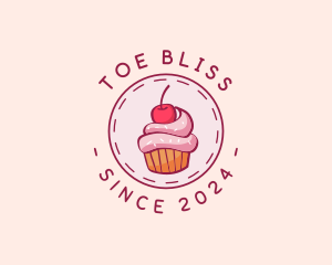 Sweet Cherry Cupcake logo design