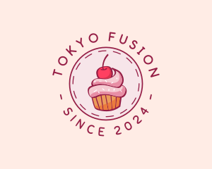 Sweet Cherry Cupcake logo design