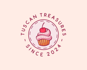 Sweet Cherry Cupcake logo design