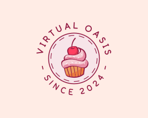 Sweet Cherry Cupcake logo design