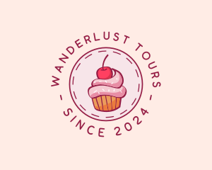 Sweet Cherry Cupcake logo design