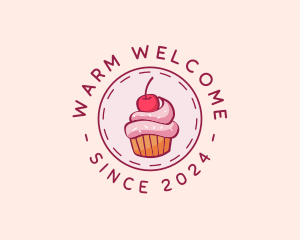 Sweet Cherry Cupcake logo design