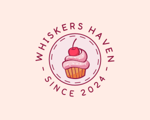 Sweet Cherry Cupcake logo design