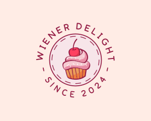 Sweet Cherry Cupcake logo design