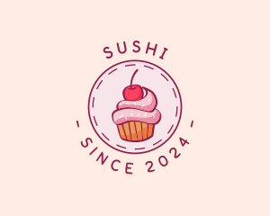 Sweet Cherry Cupcake logo design