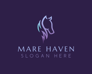 Mare - Polo Horse Equestrian logo design