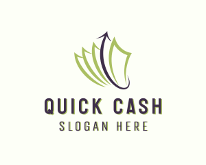 Cash - Money Cash Arrow logo design