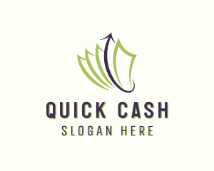 Money Cash Arrow logo design