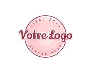 Feminine Watercolor Brand Logo