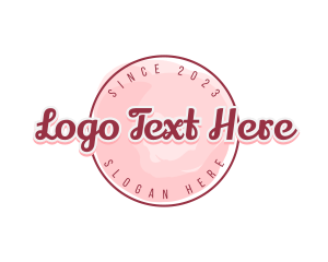 Pink - Feminine Watercolor Brand logo design