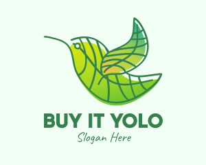 Environment - Green Leafy Bird logo design
