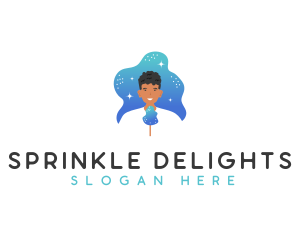 Cotton Candy Man logo design