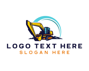 Digging - Heavy Duty Excavation Machine logo design
