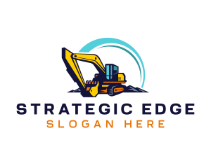 Digger - Heavy Duty Excavation Machine logo design