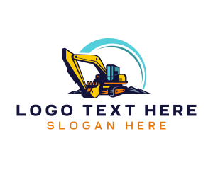 Digger - Heavy Duty Excavation Machine logo design