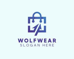 Digital Shopping Bag logo design