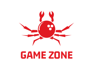 Bowling Ball Crab logo design