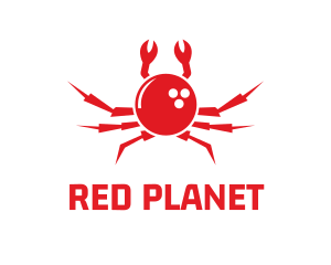 Bowling Ball Crab logo design