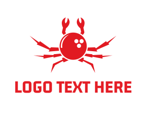 Claw - Bowling Ball Crab logo design