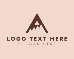 Agency - Mountain Peak Letter A logo design