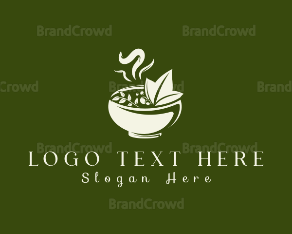 Herbal Food Bowl Logo