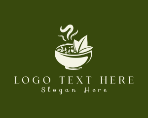Nature - Herbal Food Bowl logo design