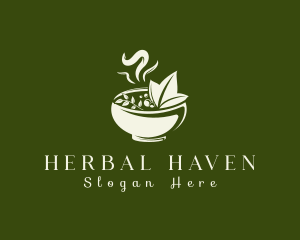 Herbal - Herbal Food Bowl logo design