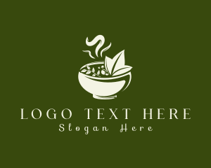 Herbal Food Bowl Logo